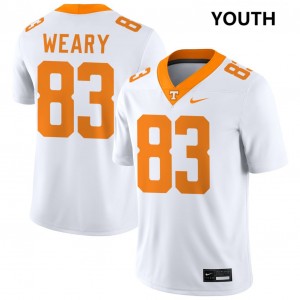Youth Trey Weary White Tennessee Volunteers #83 College Football Official Jerseys 504981-742