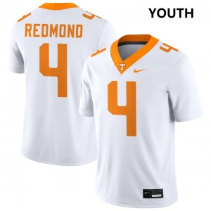 Youth Ty Redmond White Tennessee Volunteers #4 College Football Player Jerseys 204839-490