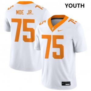 Youth Wendell Moe Jr. White Tennessee Volunteers #75 College Football Stitched Jersey 298517-435