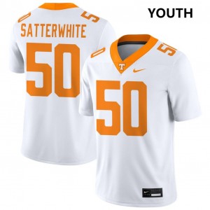 Youth William Satterwhite White Tennessee Volunteers #50 College Football Limited Jersey 328201-675