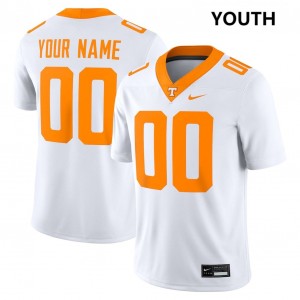 Youth Custom White Tennessee Volunteers #00 College Football NCAA Jerseys 899688-633